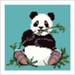 Kanwa z nadrukiem - Panda